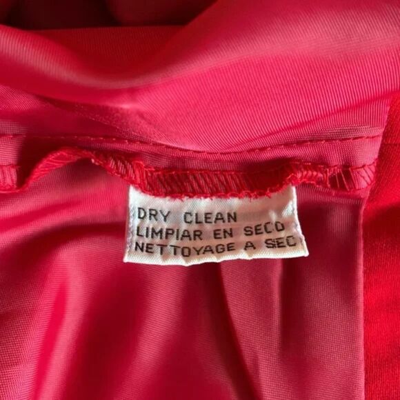 Evan Picone Dress Size 12 Red Fit and Flare Formal Holiday Dress - Picture 10 of 13